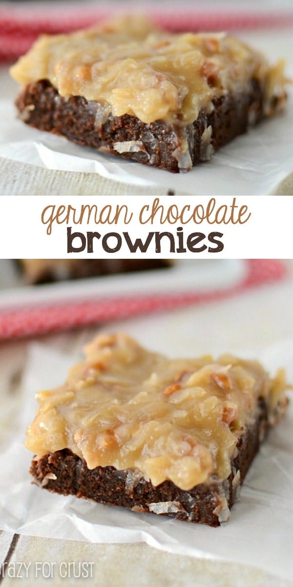 German Chocolate Brownies