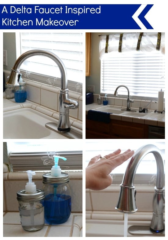 A Delta Faucet Inspired Kitchen Makeover #deltafaucetinspired