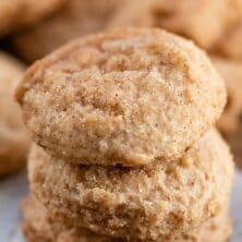 stack of apple butter snickerdoodles