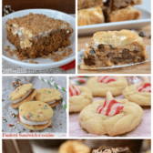 Picture collage of must make holiday recipes with title