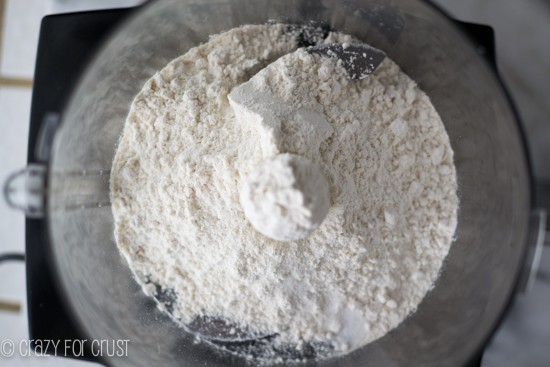 making All Butter Pie Crust in a food processor