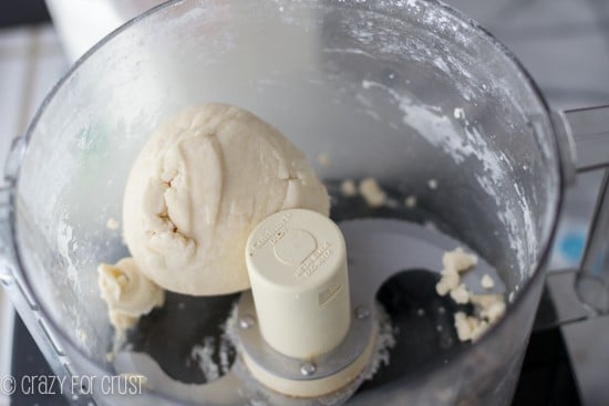 All Butter Pie Crust dough in food processor