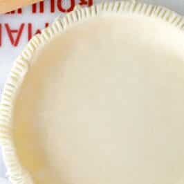 all butter pie crust overhead shot