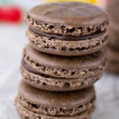 stack of mint macrons