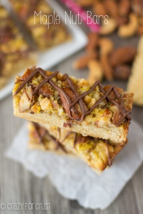 Maple Nut Bars Crazy for Crust