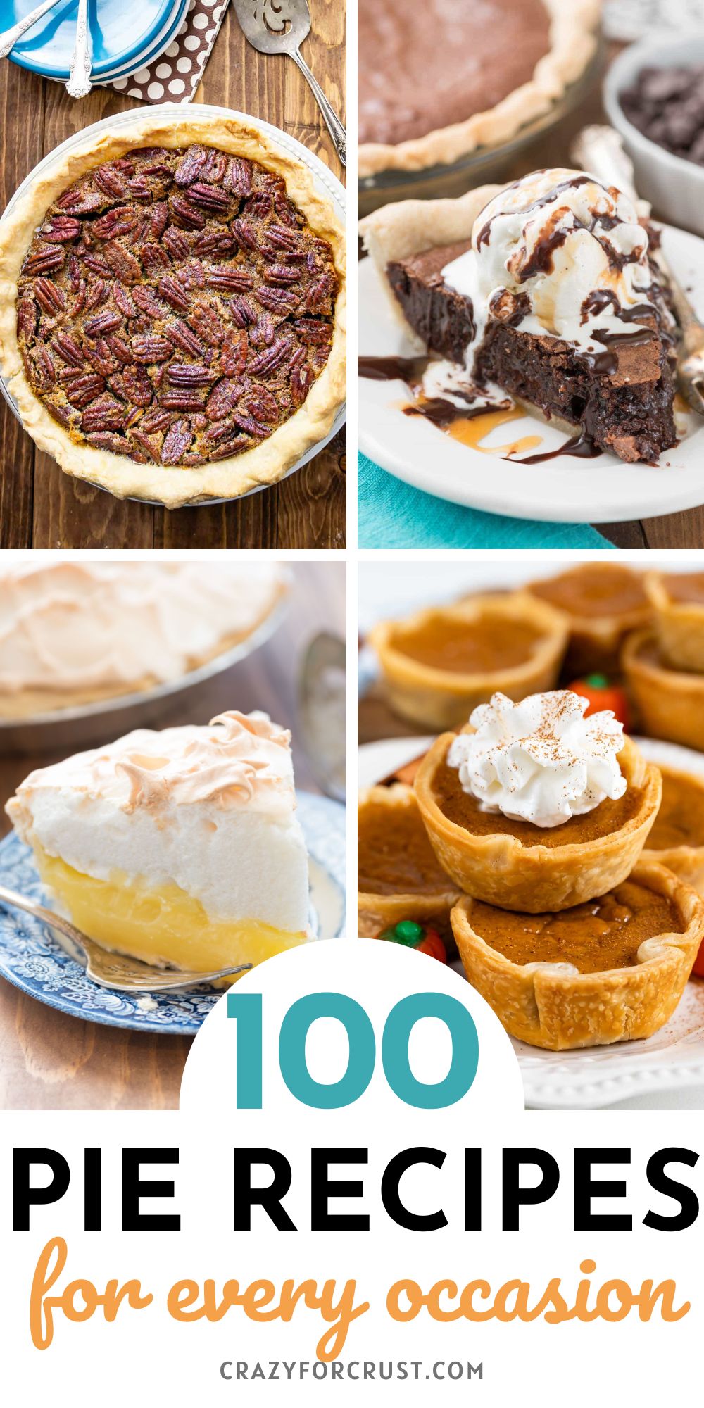 collage of pie photos