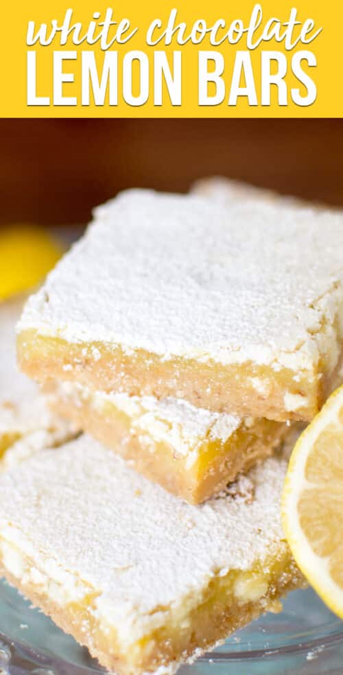 white chocolate lemon bars