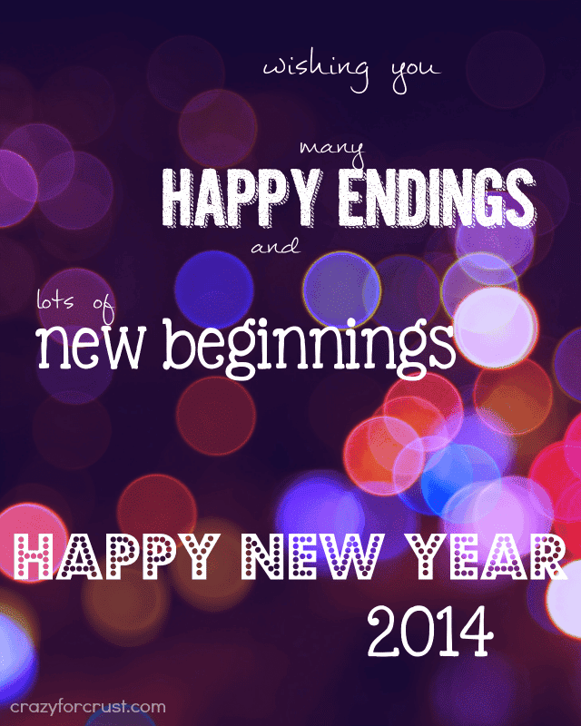 Purple graphic with different color bubbles wishing you a happy new year