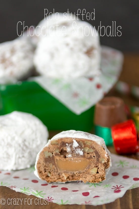 Rolo-Stuffed-Chocolate-Snowballs