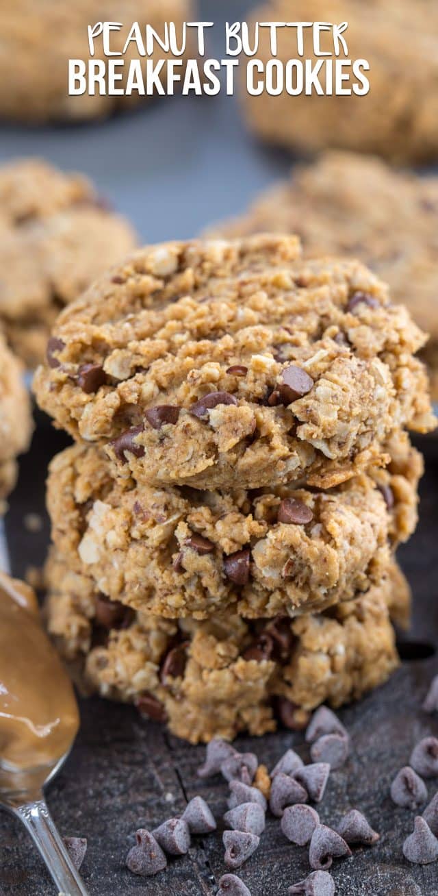 stack of breakfast cookies