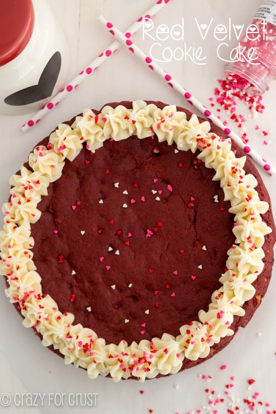 red velvet cookie cake