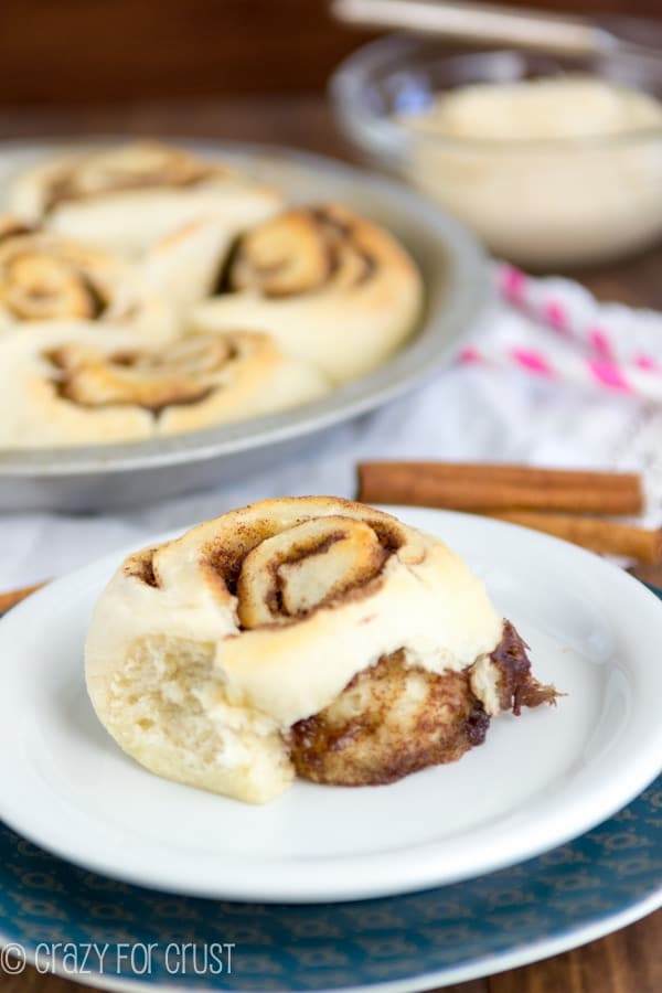 1 hour small batch cinnamon rolls