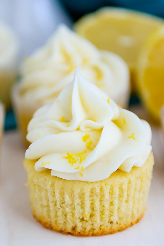 Perfect Triple Lemon Cupcakes - Crazy for Crust
