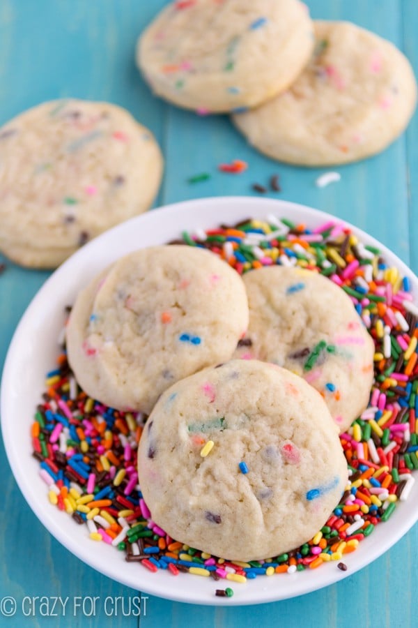The PERFECT Sugar Cookies - skip the frosting and add sprinkles to the batter!