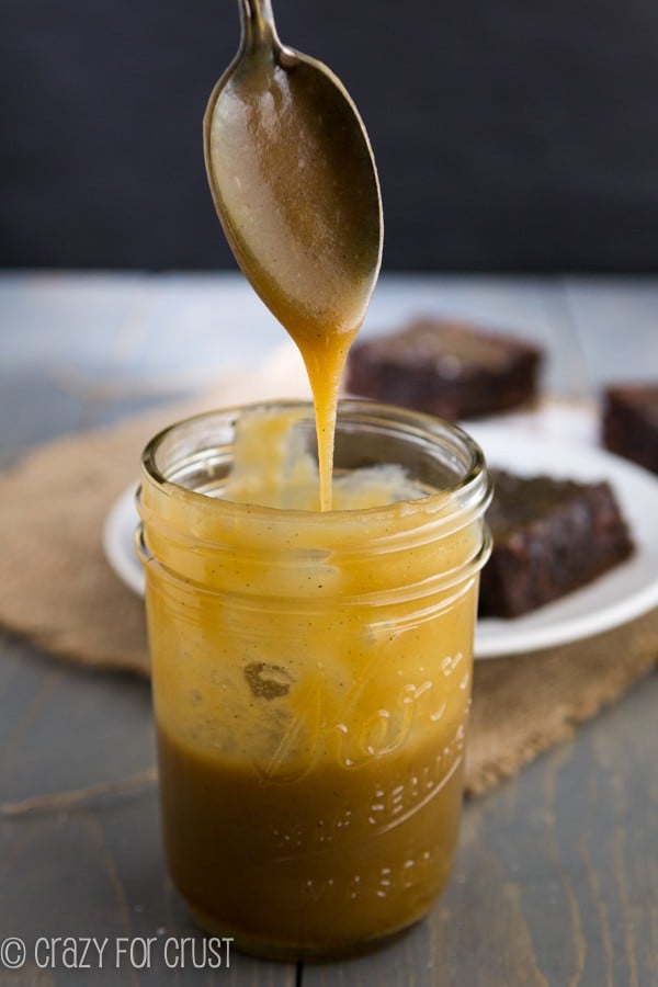 Easy Homemade Cinnamon Caramel Sauce - Crazy for Crust