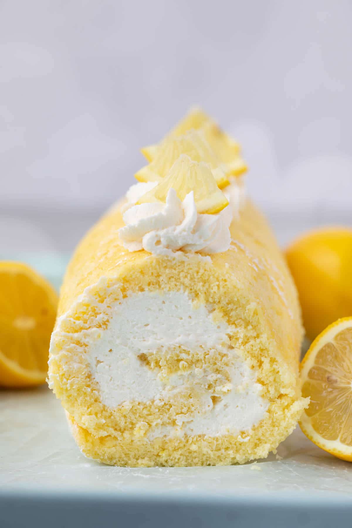 Lemon Cake Roll - Crazy for Crust