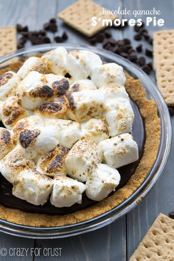 Chocolate Ganache S'mores Pie