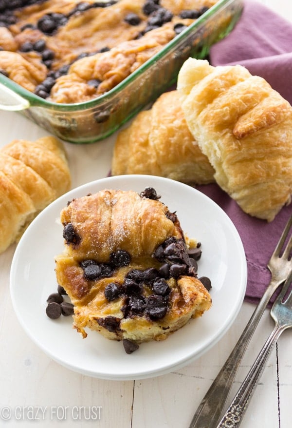 Baked Chocolate Croissant French Toast