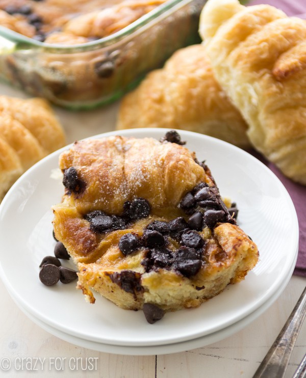 Baked Chocolate Croissant French Toast 
