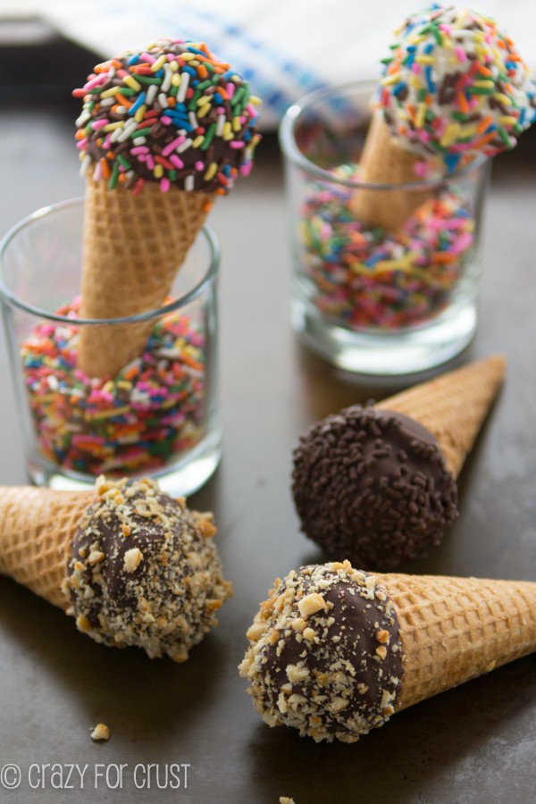 Homemade Drumsticks - easy to make using your favorite ice cream and toppings!