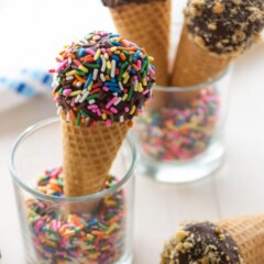 Homemade Drumsticks in a glass