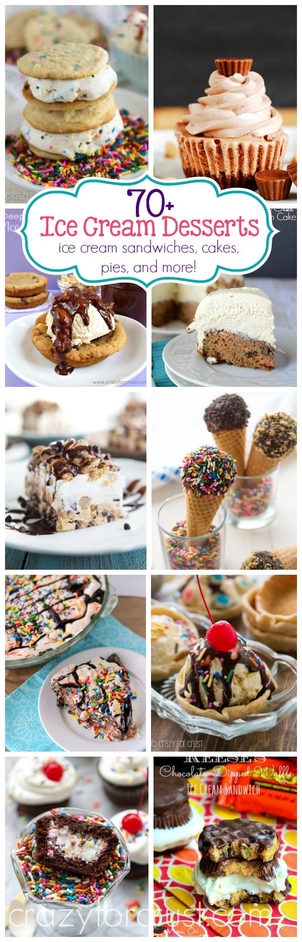 Over 70 Ice Cream Desserts using your favorite ice cream!