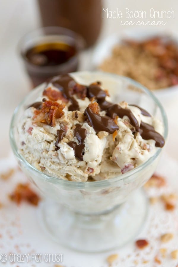 Maple Bacon Crunch Ice Cream without a machine!