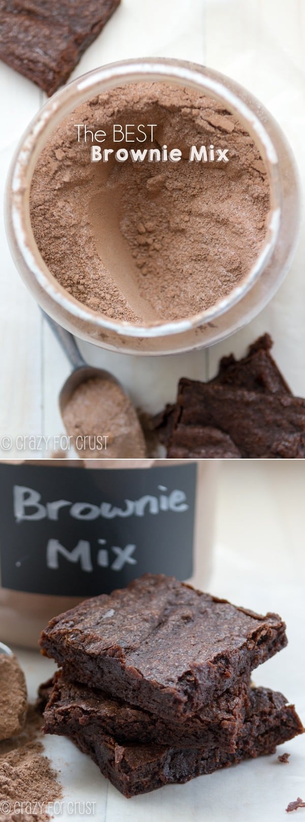 The Best Homemade Brownie Mix - it makes the best brownies!