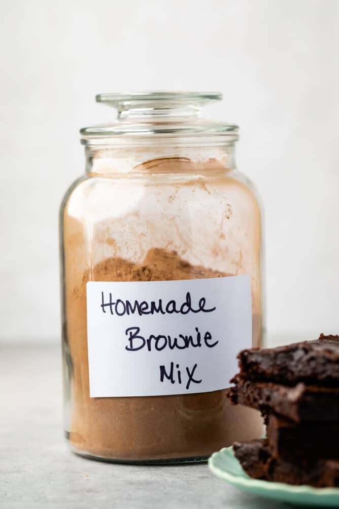jar of brownie mix 