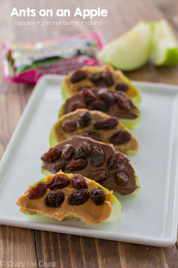 Ants on an Apple - the perfect snack!