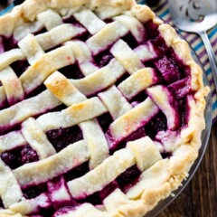 blackberry pie overhead