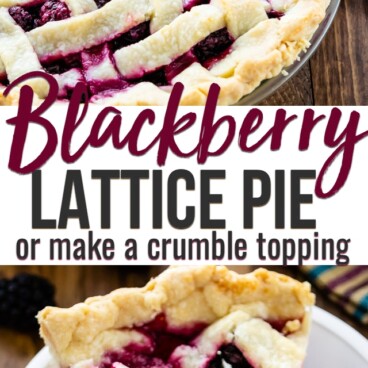 blackberry pie collage photo