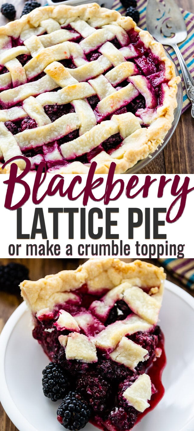 blackberry pie collage photo