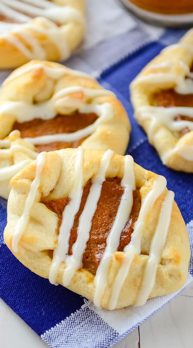 pumpkin danish on napkin