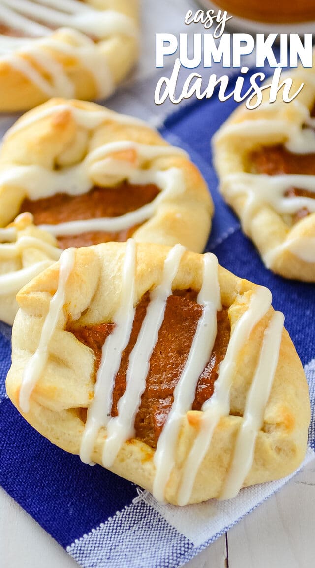 pumpkin danish with cream cheese frosting