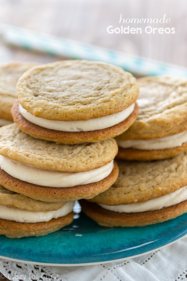 Homemade Soft Golden Oreos