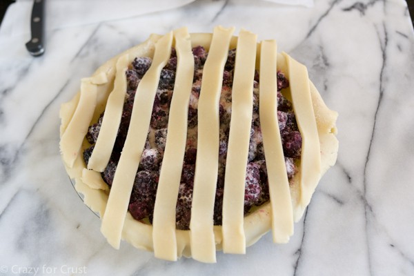 How to make a lattice topped pie with a photo tutorial!