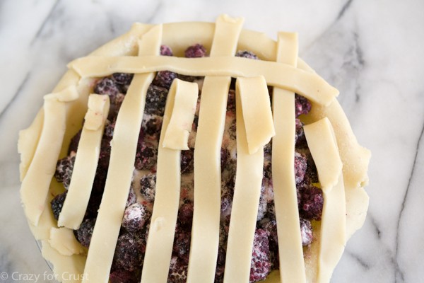 How to make a lattice topped pie with a photo tutorial!