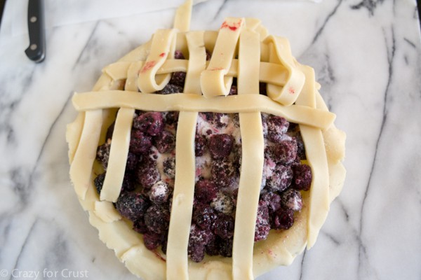 How to make a lattice topped pie with a photo tutorial!