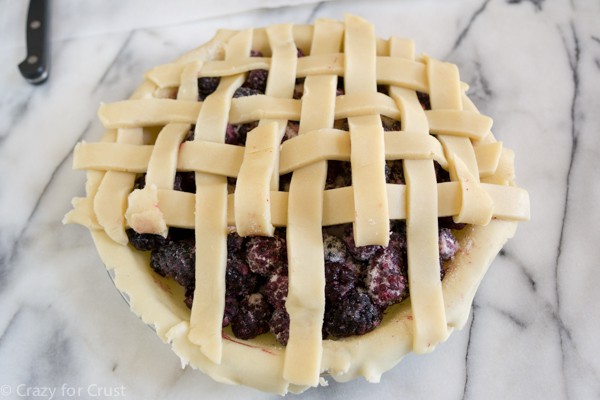 How to make a lattice topped pie with a photo tutorial!