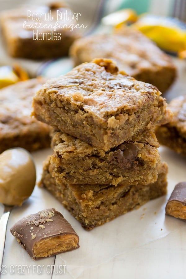 Peanut Butter Butterfinger Blondies (2 of 4)w