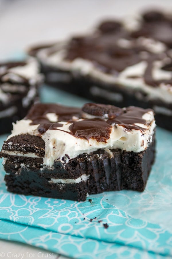 EPIC Cookies 'n Cream Extreme Brownies {From Extreme Brownies: 50 Recipes for the Most Over-the-Top Treats Ever by Connie Weis/Andrews McMeel Publishing, 2014}