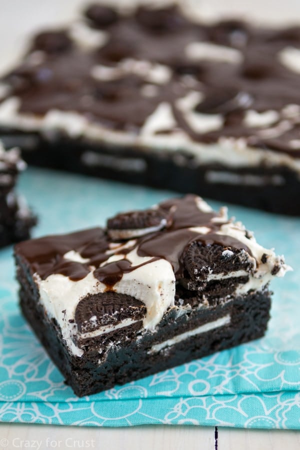 Cookies 'n Cream Extreme Brownies {From Extreme Brownies: 50 Recipes for the Most Over-the-Top Treats Ever by Connie Weis/Andrews McMeel Publishing, 2014}