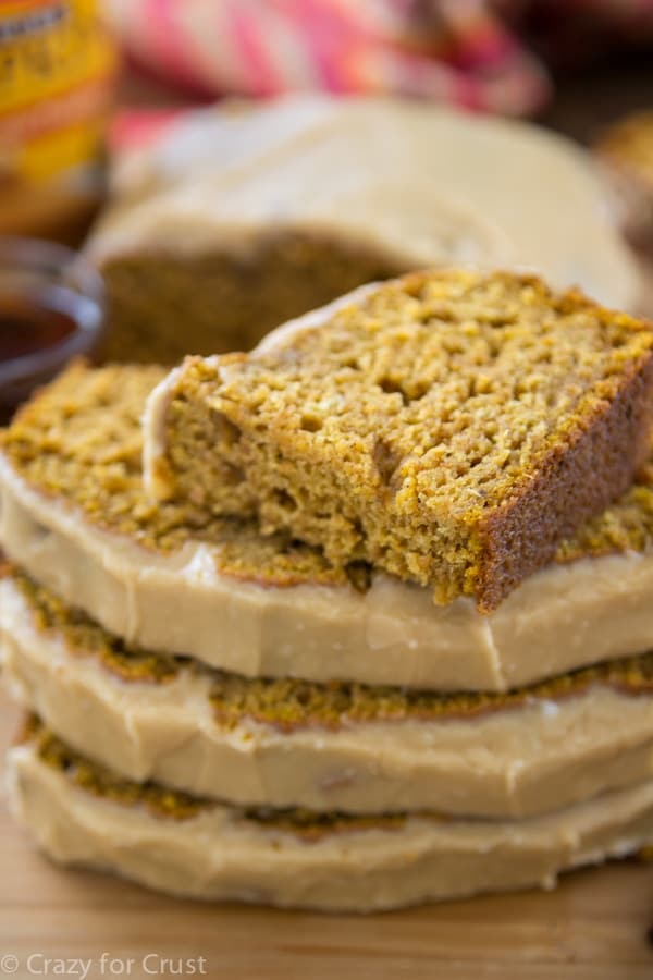 Pumpkin Bread with Maple Glaze - moist and perfect, this is my favorite pumpkin bread recipe!
