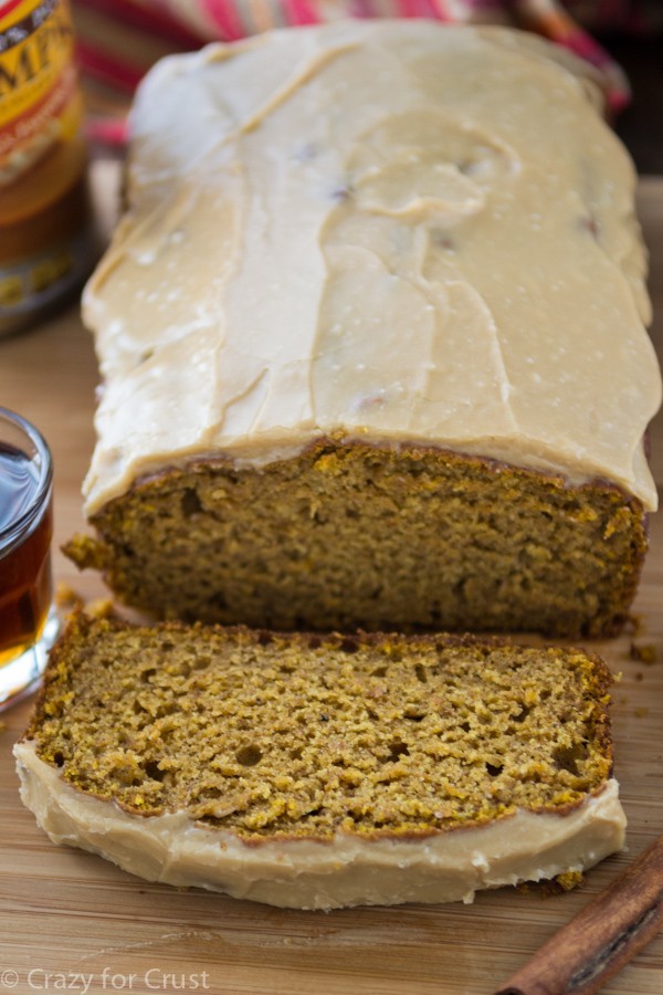 Pumpkin Bread with Maple Glaze - moist and perfect, this is my favorite pumpkin bread recipe!