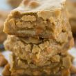 stack of blondies with butterscotch