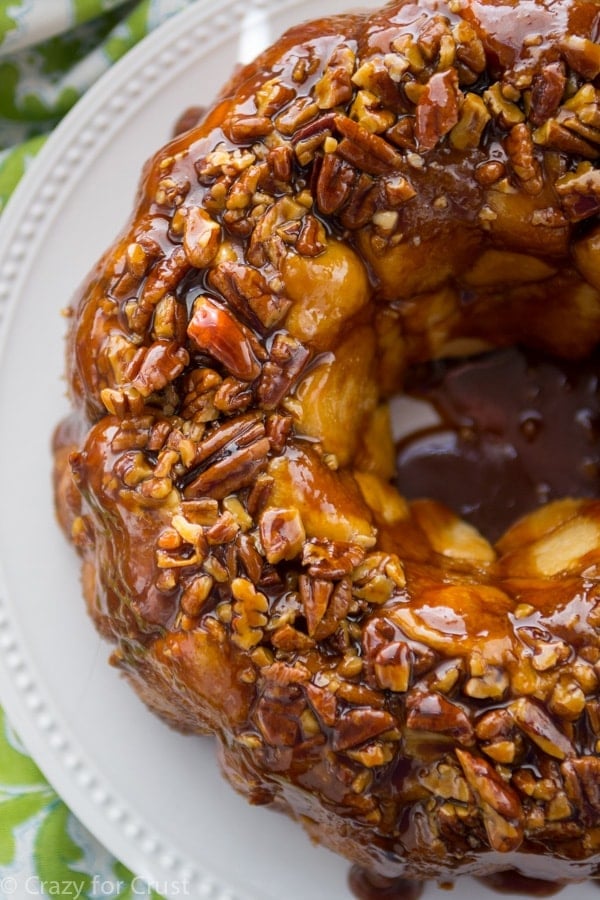 Gooey Caramel Pull-Aparts are perfect for holiday breakfast or brunch!