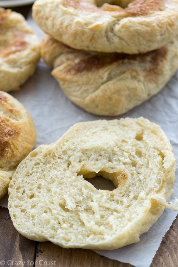 Homemade Cinnamon Sugar Bagels are so much easier than you'd expect!