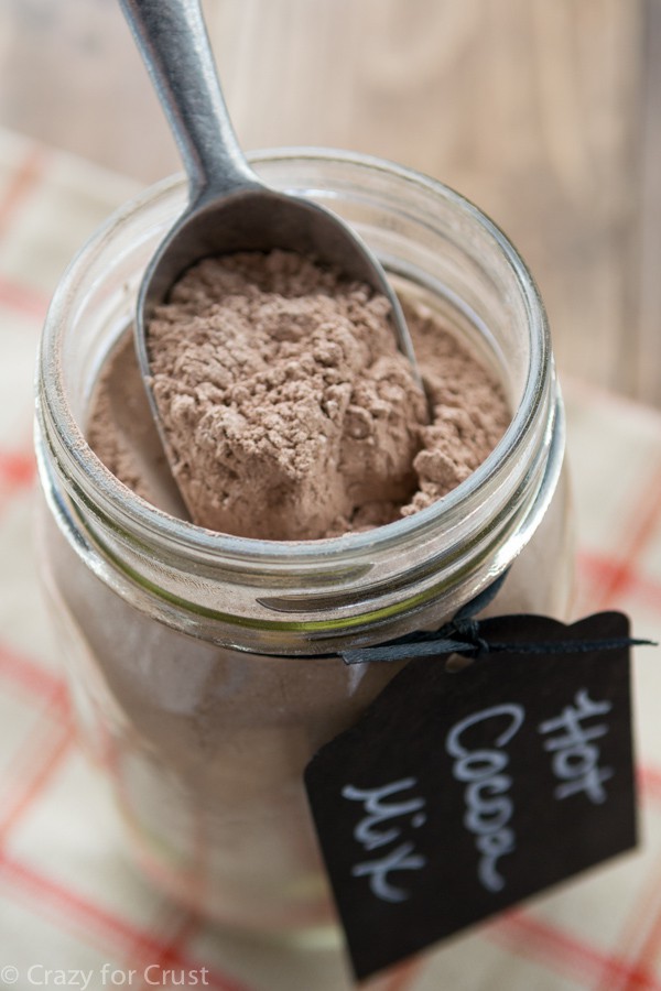 Hot Cocoa Mix in a glass jar