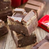 Kit Kat Fudge with only 4 ingredients!